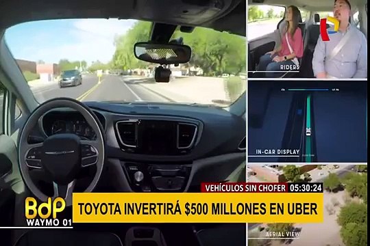 Toyota invertirá 500 millones de dólares para desarrollar vehículos autónomos con Uber