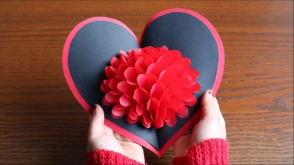 [ Handmade ] - Flower Pop up Card - Craft