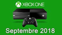 XBOX ONE - Les Jeux Gratuits de Septembre 2018
