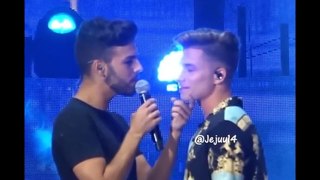 Lo que hace Agoney cuando Raoul intenta mirar al Público y no a él en el ultimo Manos Vacías 25-8-18