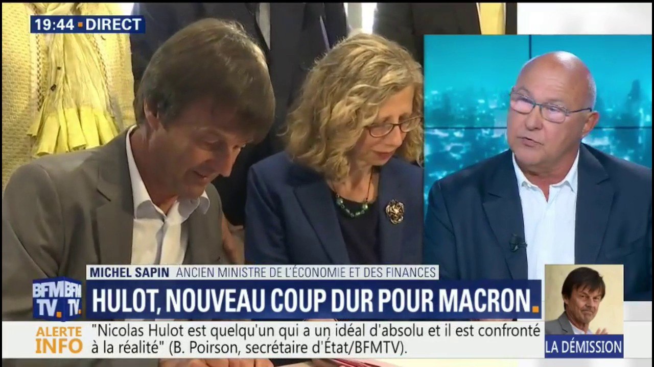 Démission de Nicolas Hulot: "La fin des illusions provoquées par Emmanuel Macron" selon Michel Sapin