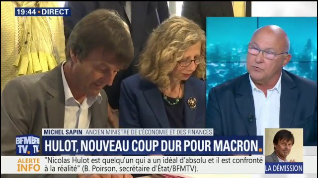 Démission de Nicolas Hulot: La fin des illusions provoquées par Emmanuel Macron selon Michel Sapin