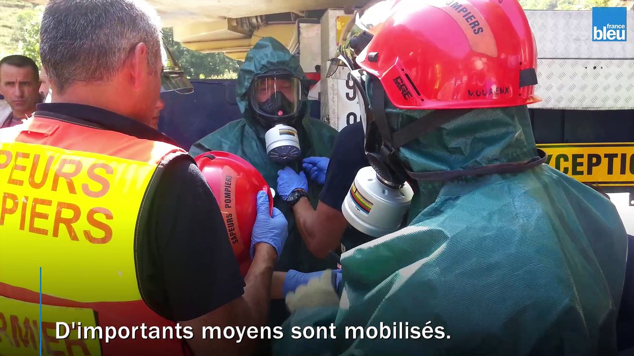 Accident d'un poids lourd à Etsaut en Béarn : les opérations de relevage sont en cours