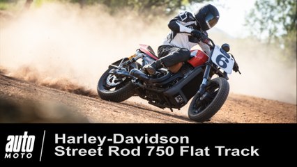 FLAT TRACK EN HARLEY-DAVIDSON STREET ROD 750 - Vidéo Dailymotion