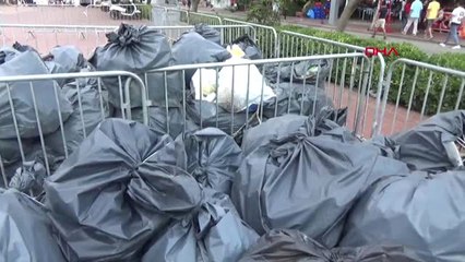 Çanakkale Bozcaada'da 9 Günlük Bayram Tatili Sonrası Temizlik Seferberliği