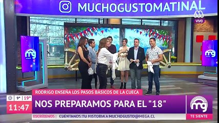 ¡Rodrigo Díaz enseña a bailar cueca! - Mucho gusto 2018