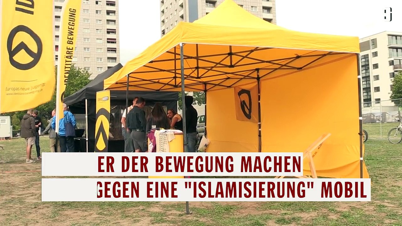 Identitäre Bewegung in Dresden: 'Geh dahin, wo du herkommst!'