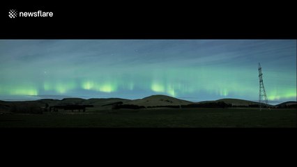 Mesmerizing timelapse video captures Aurora Australis above New Zealand