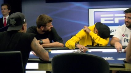 Poker - Neymar et Pique s'amusent comme des fous