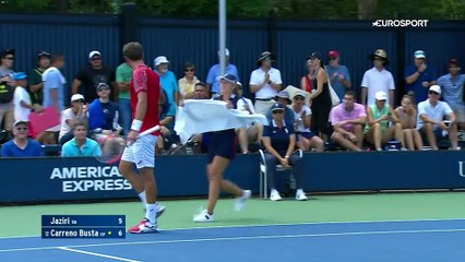 Jaziri n'a pas fait le poids face à Carreno Busta