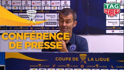 Conférence de presse ESTAC Troyes - Clermont Foot (3-1) : Rui ALMEIDA (ESTAC) - Pascal GASTIEN (CF63) - 2018/2019