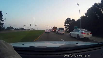 Camaro Flies and Flips Over Median