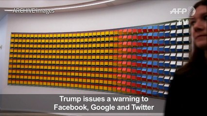 Trump warns Facebook, Google and Twitter to 'be careful'