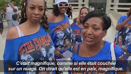 Les fans d'Aretha Franklin disent adieu à la "Reine de la Soul"