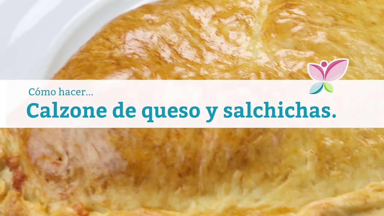 Cómo hacer calzone de queso y salchichas