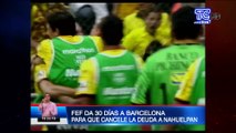FEF da 30 días a Barcelona para cancelar deuda a Nahuelpan