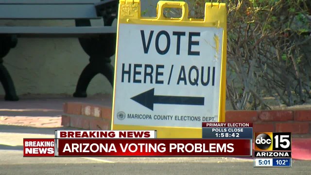 Polling location problems plague 62 Maricopa County sites