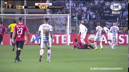 CONFUSÃO, BOMBAS E +   Santos x Independiente - Melhores Momentos (HD 60fps) Libertadores 28 08