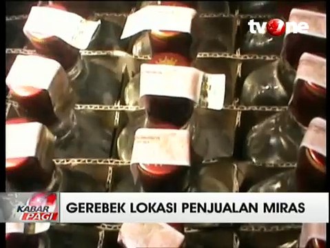 Polisi Gerebek Gudang Penyimpanan Miras di Jember