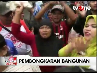 Pedagang Jatibaru Protes Pembongkaran Kios