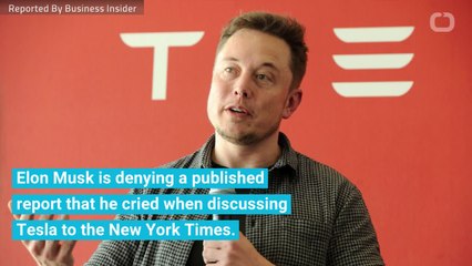 Elon Musk Says He Didn't Cry When He Told The New York Times About His 'Excruciating' Year