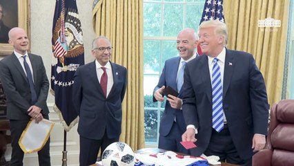 Trump Gets A FIFA Jersey And A Media Red Card