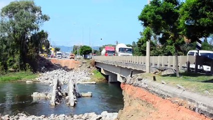 Selin yıktığı köprüde fore kazık çalışmaları başladı