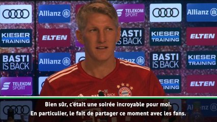 Bayern - Schweinsteiger : "Une soirée incroyable avec les fans"