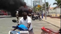 Colombo roads closed for a sudden incident