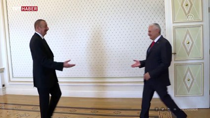 TBMM Başkanı Yıldırım Azerbaycan Cumhurbaşkanı Aliyev ile görüştü