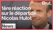 La première réaction d'Emmanuel Macron suite à la démission de Nicolas Hulot