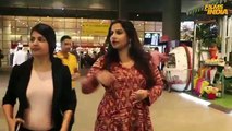 Vidya Balan, Dia Mirza, Esha Gupta At Karanvir Bohra  at Mumbai Airport   SPOTTED