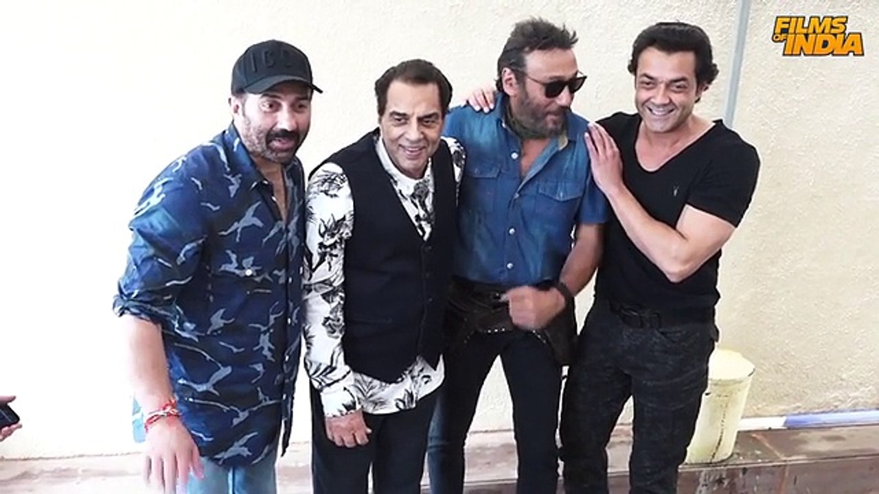 Dharmendra At  Jacky Shroff   Yamla Pagla Deewana Phir Se promotions