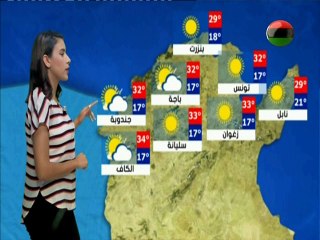 النشرة الجوية ليوم الإربعاء 29 أوت 2018