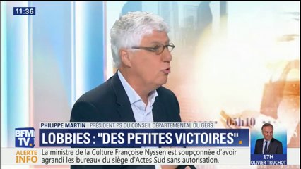 Pour Philippe Martin "les lobbies ne sont pas le problème, ils sont un symptôme de la vie politique"