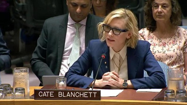 Cate Blanchett all'Onu per i i rifugiati Rohingya
