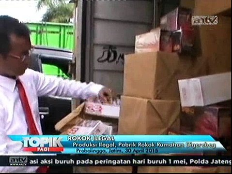 Produksi Ilegal, Pabrik Rokok Rumahan Digerebek Polisi