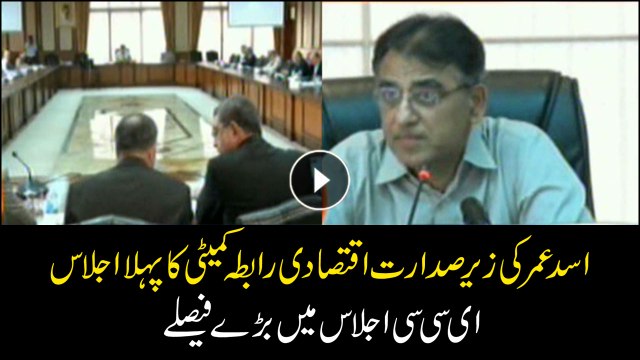 Asad Umar chairs first ECC meeting after assuming chairmanship