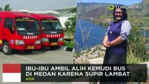 The power of emak-emak: ibu di Medan ambil alih kemudi bus karena sopir ngetem - TomoNews