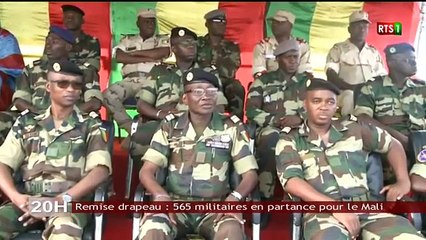 Remise drapeau : 565 militaires en partance pour le Mali