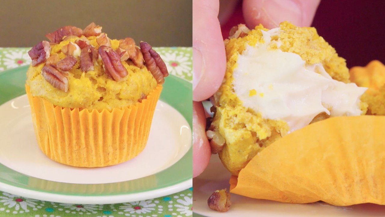 How to Make Cream Cheese-Stuffed Pumpkin Muffins