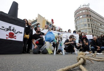 Manifestation contre la crise des ordures à Beyrouth
