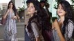 Jhanvi Kapoor SURPRISES Fans with her stunning traditional avatar at Airport | FilmiBeat