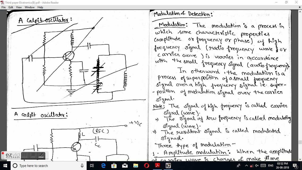 B.Sc Electronics Part 25 ( Modulation )