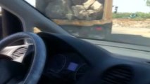 Gaziantep'te Kamyonların Tehlikeli Yolculukları Kamerada