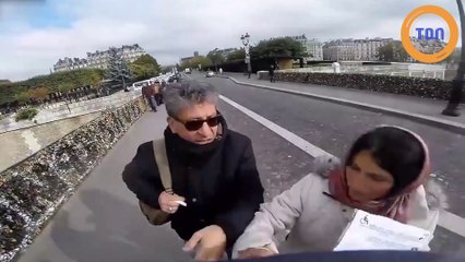 Un passant empêche des pickpockets de voler des touristes américains à Paris !