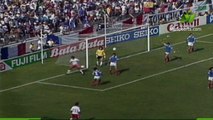الشوط الاول مباراة فرنسا و كندا 1-0 كاس العالم 1986
