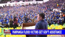 Pampanga flood victims get government assistance