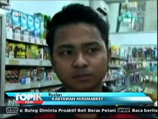 Dua Pria Nekat Merampok Minimarket di Siang Hari