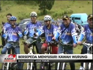 Serunya Bersepeda Menyusuri Kawah Gunung